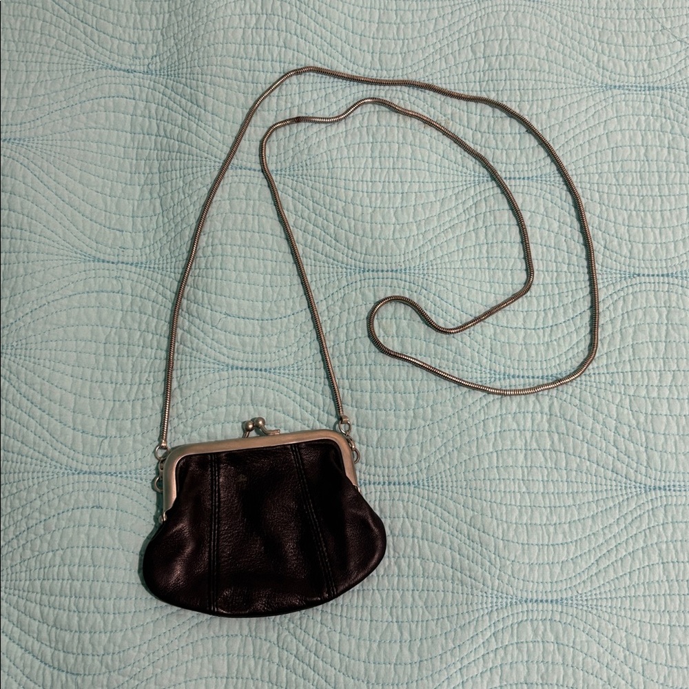 Armani Exchange mini leather crossbody